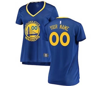 Women's Golden State Warriors Royal Custom Basketball Jersey - Icon Edition