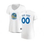 Women's Golden State Warriors White Custom Basketball Jersey - Association Edition