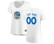 Women's Golden State Warriors White Custom Basketball Jersey - Association Edition