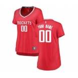 Women's Houston Rockets Red Custom Basketball Jersey - Icon Edition