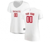 Women's Houston Rockets White Custom Basketball Jersey - Association Edition