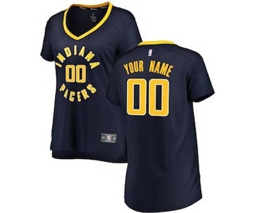 Women's Indiana Pacers Navy Custom Basketball Jersey - Icon Edition