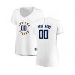 Women's Indiana Pacers White Custom Basketball Jersey - Association Edition