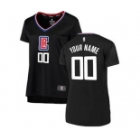 Women's LA Clippers Black Custom Basketball Jersey