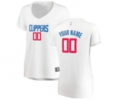 Women's LA Clippers White Custom Basketball Jersey - Association Edition