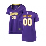 Women's Los Angeles Lakers Purple Custom Basketball Jersey