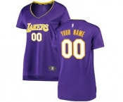 Women's Los Angeles Lakers Purple Custom Basketball Jersey