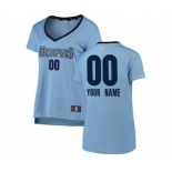 Women's Memphis Grizzlies Light Blue Custom Basketball Jersey