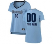 Women's Memphis Grizzlies Light Blue Custom Basketball Jersey