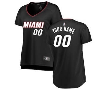 Women's Miami Heat Wine Custom Basketball Jersey