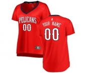 Women's New Orleans Pelicans Red Custom Basketball Jersey