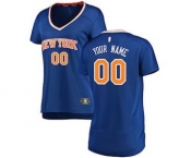 Women's New York Knicks Royal Custom Basketball Jersey - Icon Edition