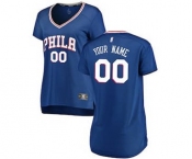 Women's Philadelphia 76ers Royal Custom Basketball Jersey - Icon Edition