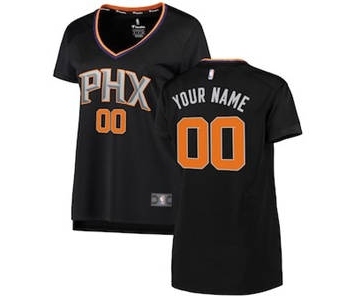 Women's Phoenix Suns Black Custom Basketball Jersey