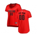 Women's Portland Trail Blazers Red Custom Basketball Jersey