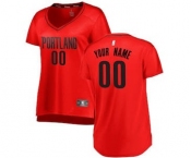 Women's Portland Trail Blazers Red Custom Basketball Jersey