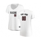 Women's Portland Trail Blazers White Custom Basketball Jersey - Association Edition