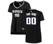 Women's Sacramento Kings Black Custom Basketball Jersey