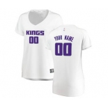 Women's Sacramento Kings White Custom Basketball Jersey - Association Edition