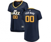 Women's Utah Jazz Navy Custom Basketball Jersey - Icon Edition