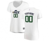 Women's Utah Jazz White Custom Basketball Jersey - Association Edition