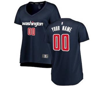 Women's Washington Wizards Navy Custom Basketball Jersey