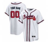 Men's Atlanta Braves Active Player Custom 2021 White World Series Champions Cool Base Stitched Jersey