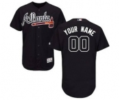 Men's Atlanta Braves Customized Alternate Navy Flex Base Custom Baseball Baseball Jersey