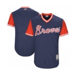 Men's Atlanta Braves Customized Navy 2017 Little League World Series Players Weekend Jersey