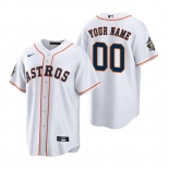 Men's Houston Astros ACTIVE PLAYER Custom White 2022 World Series Home Stitched Baseball Jersey