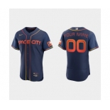 Men's Houston Astros Active Player Custom 2022 Navy City Connect Flex Base Stitched Baseball Jersey