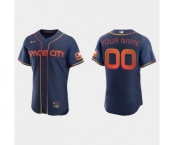 Men's Houston Astros Active Player Custom 2022 Navy City Connect Flex Base Stitched Baseball Jersey