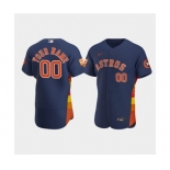 Men's Houston Astros Active Player Custom Navy 60th Anniversary Flex Base Stitched Baseball Jersey