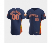 Men's Houston Astros Active Player Custom Navy 60th Anniversary Flex Base Stitched Baseball Jersey