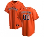 Men's Houston Astros Alternate 2020 Baseball Custom Cool Base Jersey - Orange