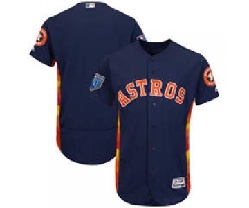 Men's Houston Astros Customized Majestic Navy 2018 Spring Training Flex Base Team Jersey