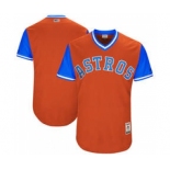 Men's Houston Astros Customized Orange 2017 Little League World Series Players Weekend Jersey