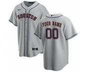 Men's Houston Astros Road 2020 Baseball Custom Cool Base Jersey - Gray