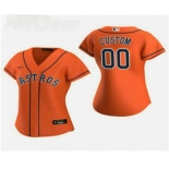 Women's Custom Houston Astros 2020 Orange Alternate Nike Jersey