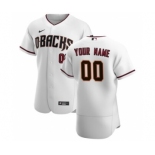 Men's Arizona Diamondbacks 2020 Home Custom Flexbase Jersey - White