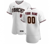 Men's Arizona Diamondbacks 2020 Home Custom Flexbase Jersey - White