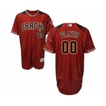 Men's Arizona Diamondbacks Customized Alternate Sedona Red Flex Base Custom Baseball Baseball Jersey