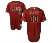 Men's Arizona Diamondbacks Customized Alternate Sedona Red Flex Base Custom Baseball Baseball Jersey