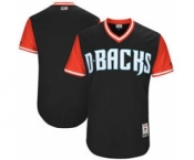 Men's Arizona Diamondbacks Customized Black 2017 Little League World Series Players Weekend Jersey