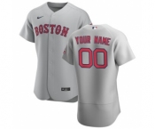 Men's Boston Red Sox 2020 Road Custom Flexbase Jersey - Gray