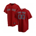 Men's Boston Red Sox Alternate 2020 Baseball Custom Cool Base Jersey - Red