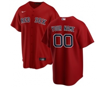 Men's Boston Red Sox Alternate 2020 Baseball Custom Cool Base Jersey - Red