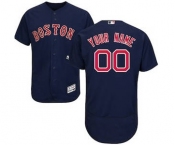 Men's Boston Red Sox Customized Alternate Navy Flex Base Custom Baseball Baseball Jersey