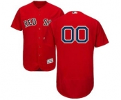 Men's Boston Red Sox Customized Alternate Scarlet Flex Base Custom Baseball Baseball Jersey