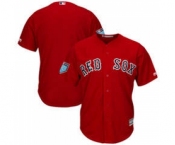 Men's Boston Red Sox Customized Majestic Scarlet 2018 Spring Training Cool Base Team Jersey